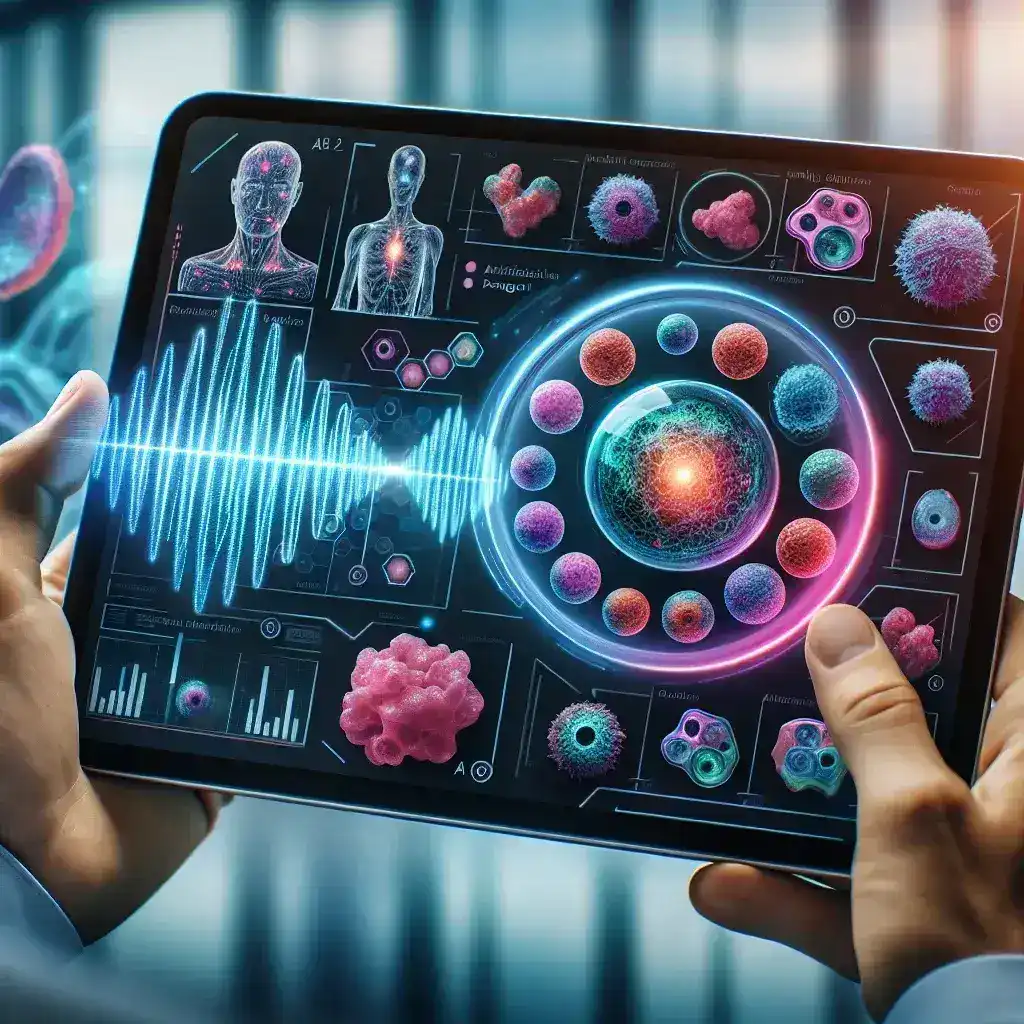 "AI-powered tool analyzing medical data for cancer diagnostics and early detection, showcasing the revolutionary impact of artificial intelligence in improving healthcare outcomes."